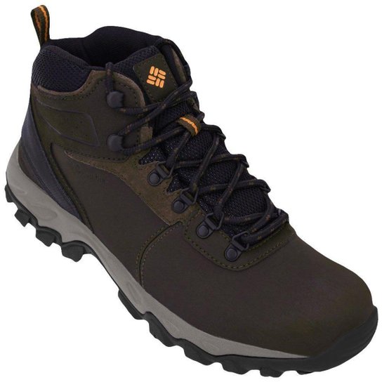 Bota Columbia Masculina Newton Ridge Plus II Waterproof - Marrom Escuro Menor preço em Bota Columbia Masculina Newton Ridge Plus II Waterproof - Marrom Escuro