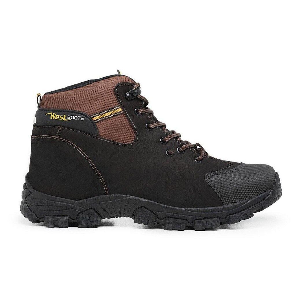 Bota Coturno Adventure Centuria Cano Baixo Em Couro Cafe
