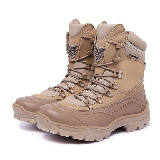Bota Coturno Adventure Couro Militar Acero Tiger Cano Alto Conforto - Bege é ruim? Bota Coturno Adventure Couro Militar Acero Tiger Cano Alto Conforto - Bege é boa?