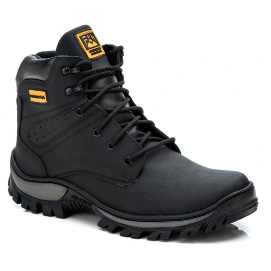 Bota Coturno Adventure Ferraroni Para Trilhas Solado Tratorado - Preto Menor preço em Bota Coturno Adventure Ferraroni Para Trilhas Solado Tratorado - Preto