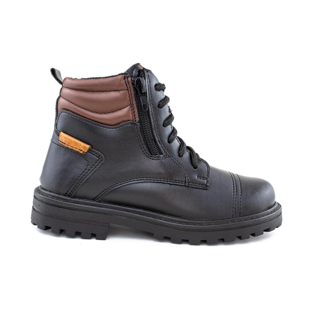 Bota Coturno Adventure Infantil Cano Médio Ajuste em Cadarço e Zíper