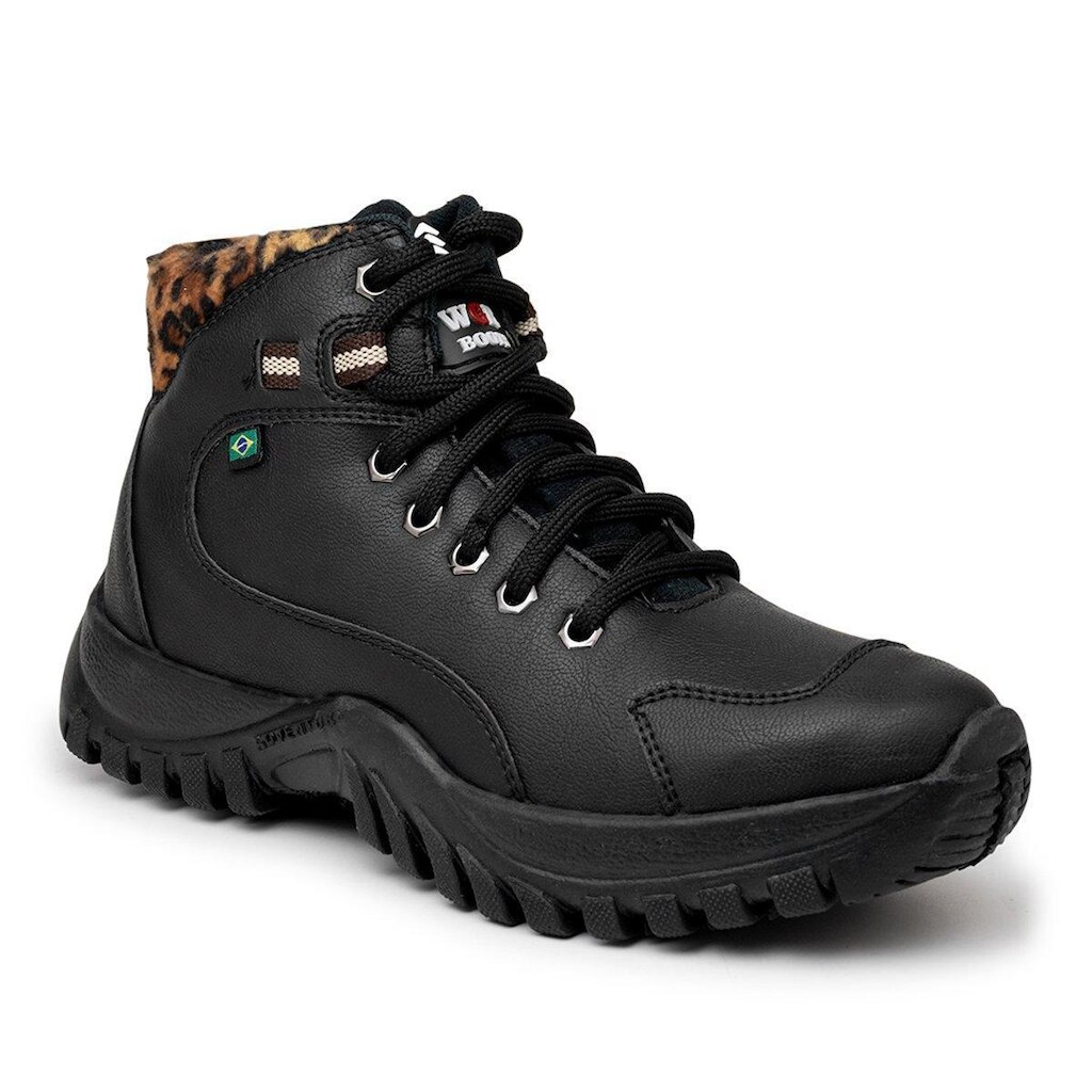 Bota Coturno Adventure Tratorado Feminino Cano Baixo