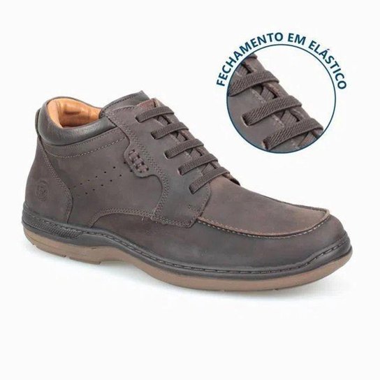 Bota Coturno Anatomic Gel 1071 Masculino - Cafe Menor preço em Bota Coturno Anatomic Gel 1071 Masculino - Cafe