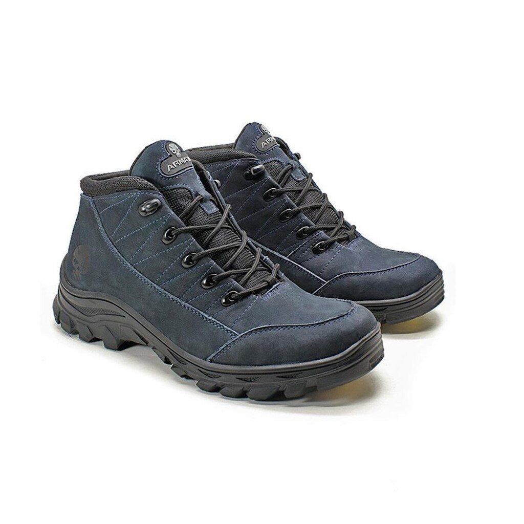 Bota Coturno  Casual Em Couro Cross Armata