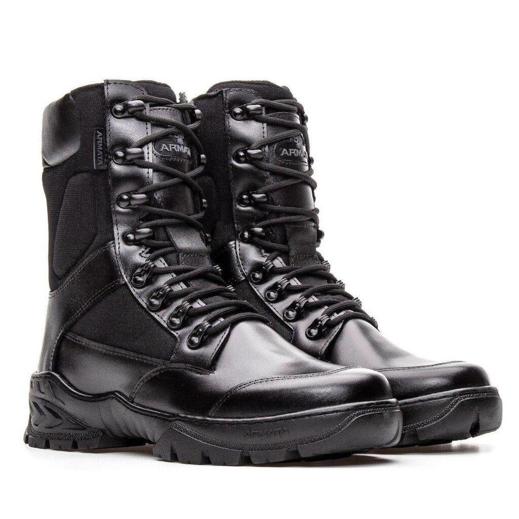 Bota Coturno  Casual Em Couro Urus Armata