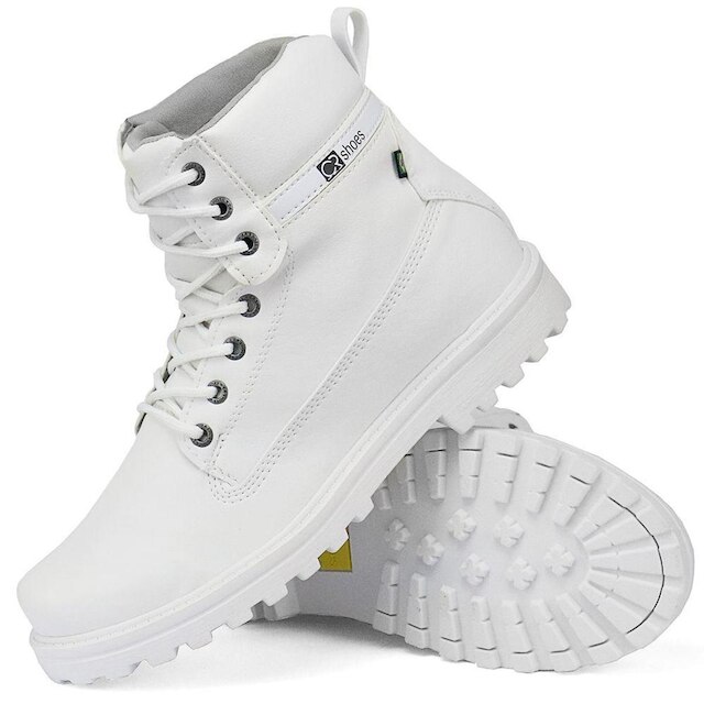 Bota Coturno Casual Tratorado SF Outlet Cano Médio - Branco é boa?