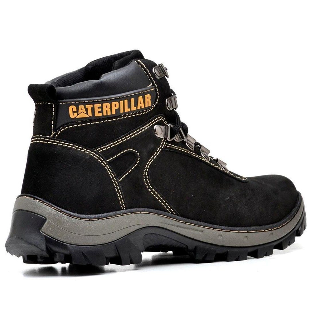 Bota Coturno CAT Preto Sola Tratorada Adventure Preto Netshoes