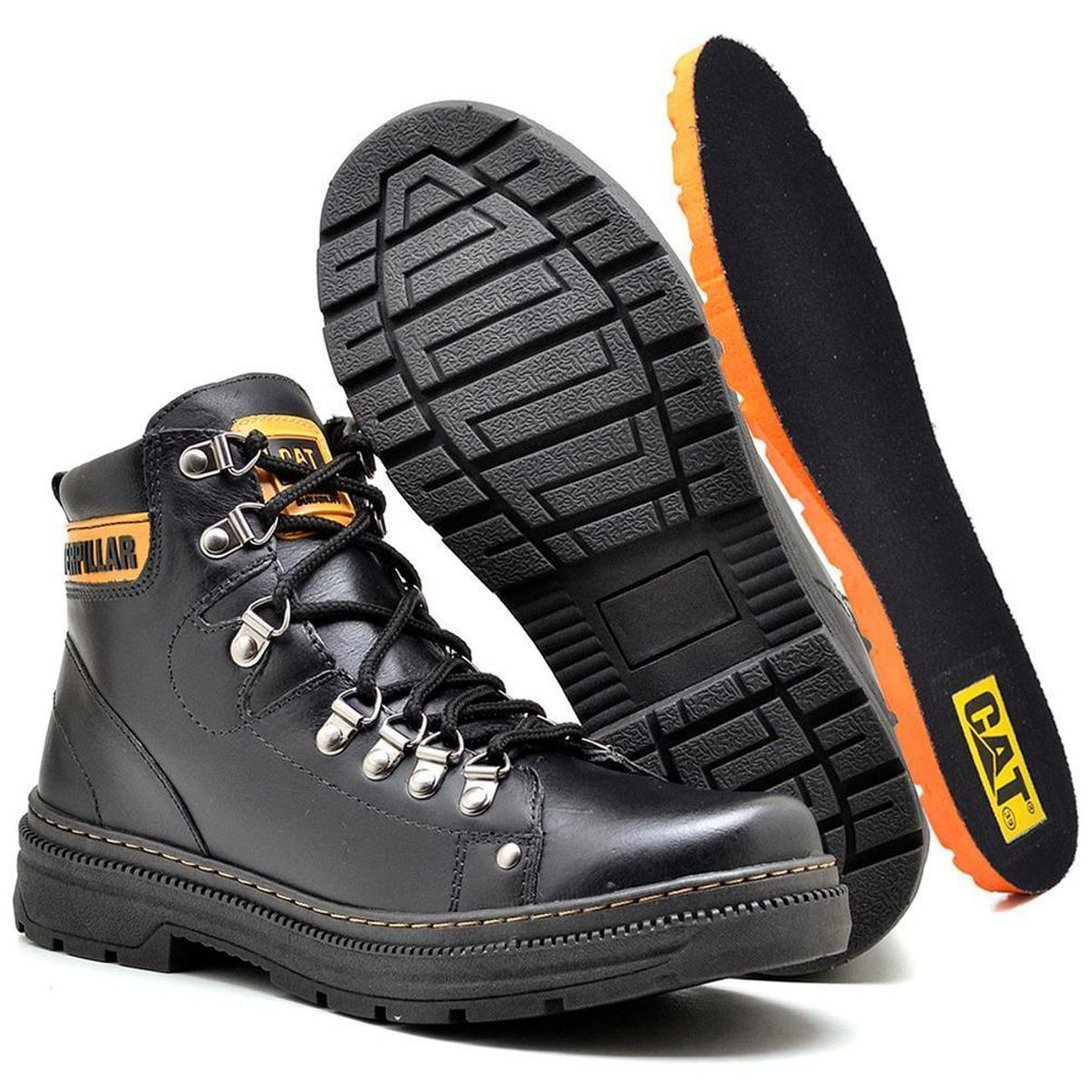 Bota Coturno Cat Sola Tratorada Adventure X2 Preto Netshoes