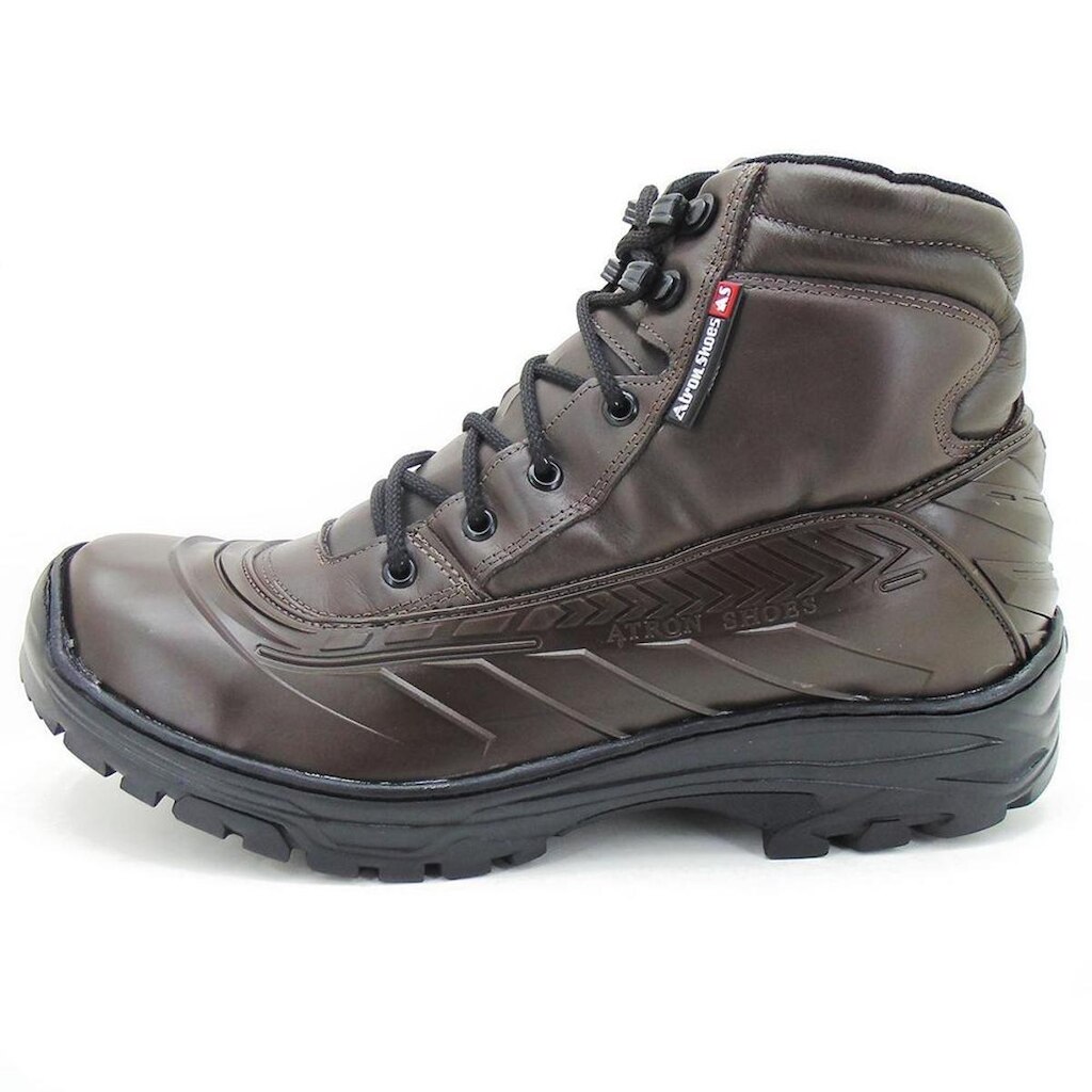 Bota Coturno  Couro Cano Curto Conforto