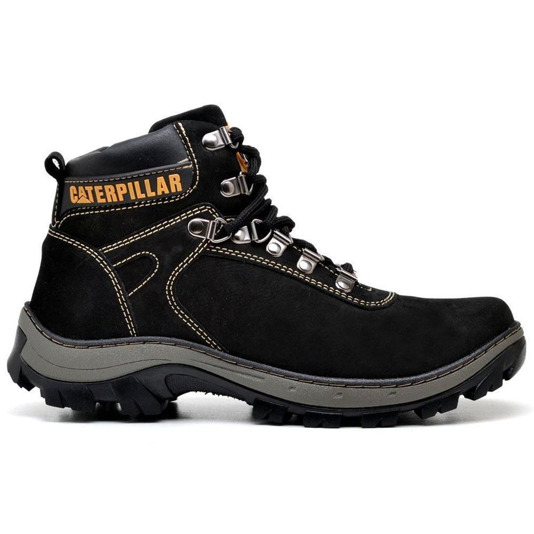 Bota Coturno Couro Caterpillar Stefanini Masculino Preto Netshoes