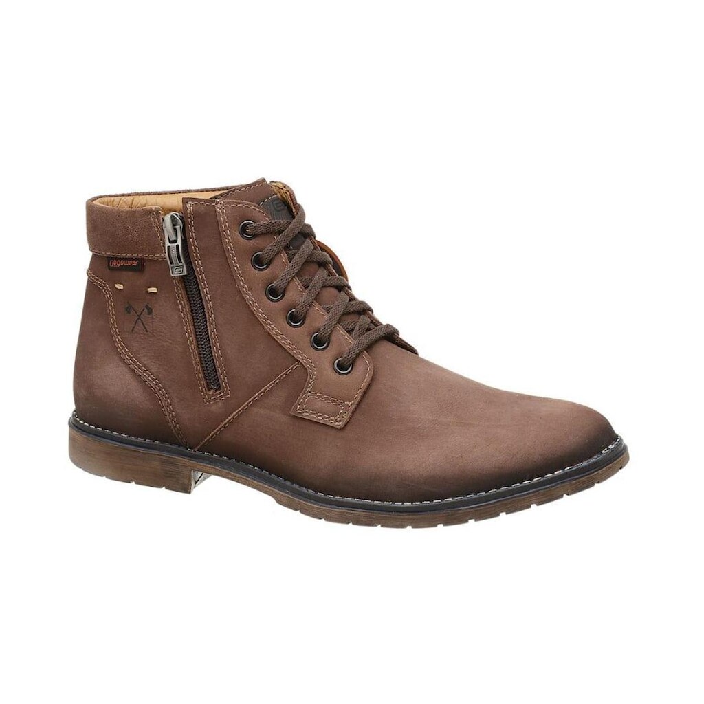 Bota Coturno Couro Fecho Zíper Gogowear 96796