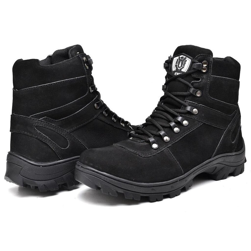 Bota Coturno Couro Masculina Adventure Cano Baixo Kant