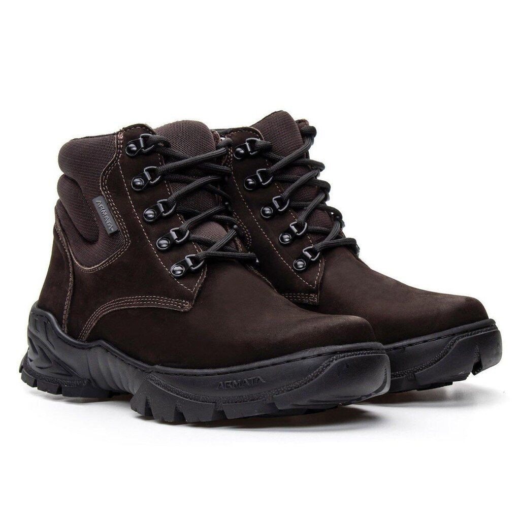 Bota Coturno  Couro Nobuck Attak Armata