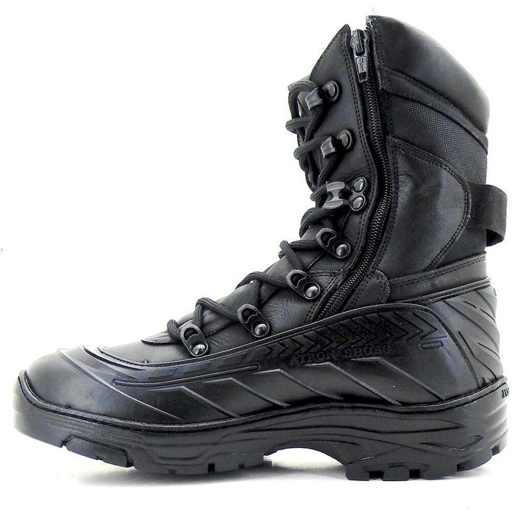 Bota Coturno Couro  Tático Macio Conforto