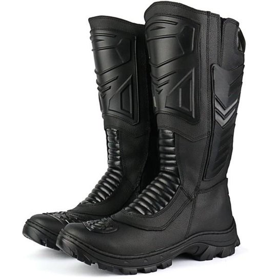 Bota Coturno em Couro SapatoFran Motors Elite - Preto Menor preço em Bota Coturno em Couro SapatoFran Motors Elite - Preto