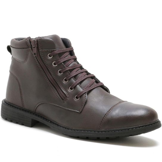 Bota Coturno Épico Com Zíper Masculina - Cafe é ruim? Bota Coturno Épico Com Zíper Masculina - Cafe é boa?
