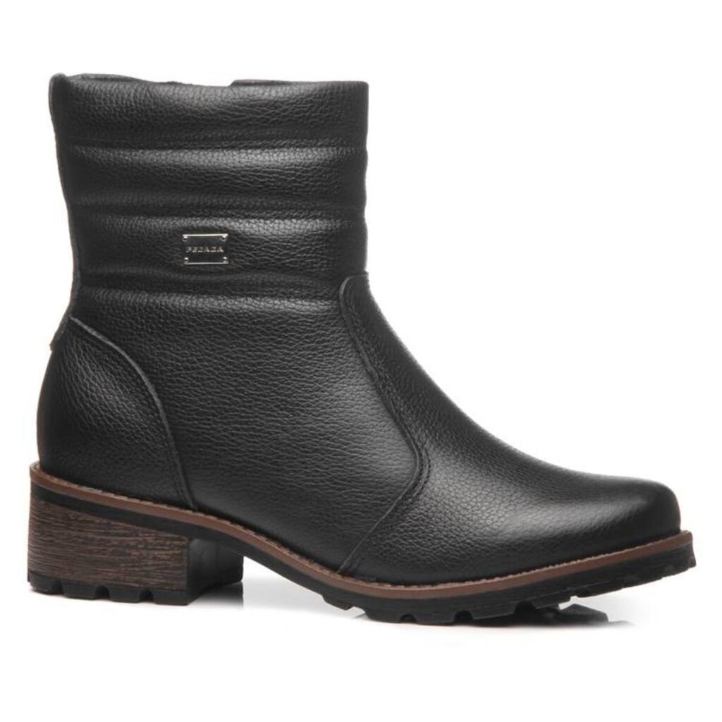 Bota Coturno Feminina Couro Pegada 281417