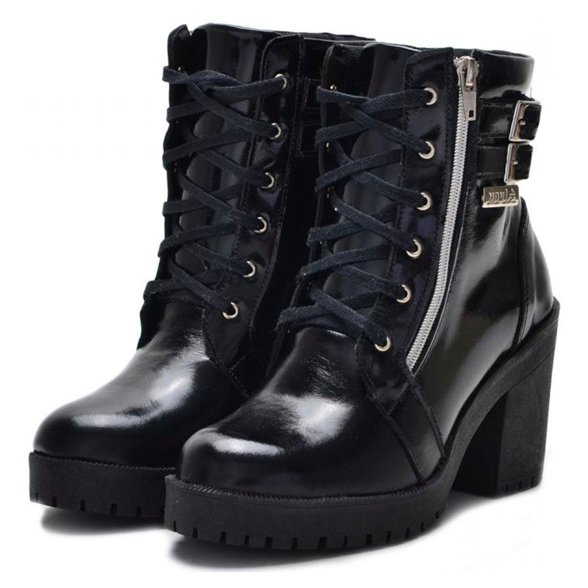 Compre Bota Cano Curto Couro Marrom Tratorada Zíper Arezzo Online