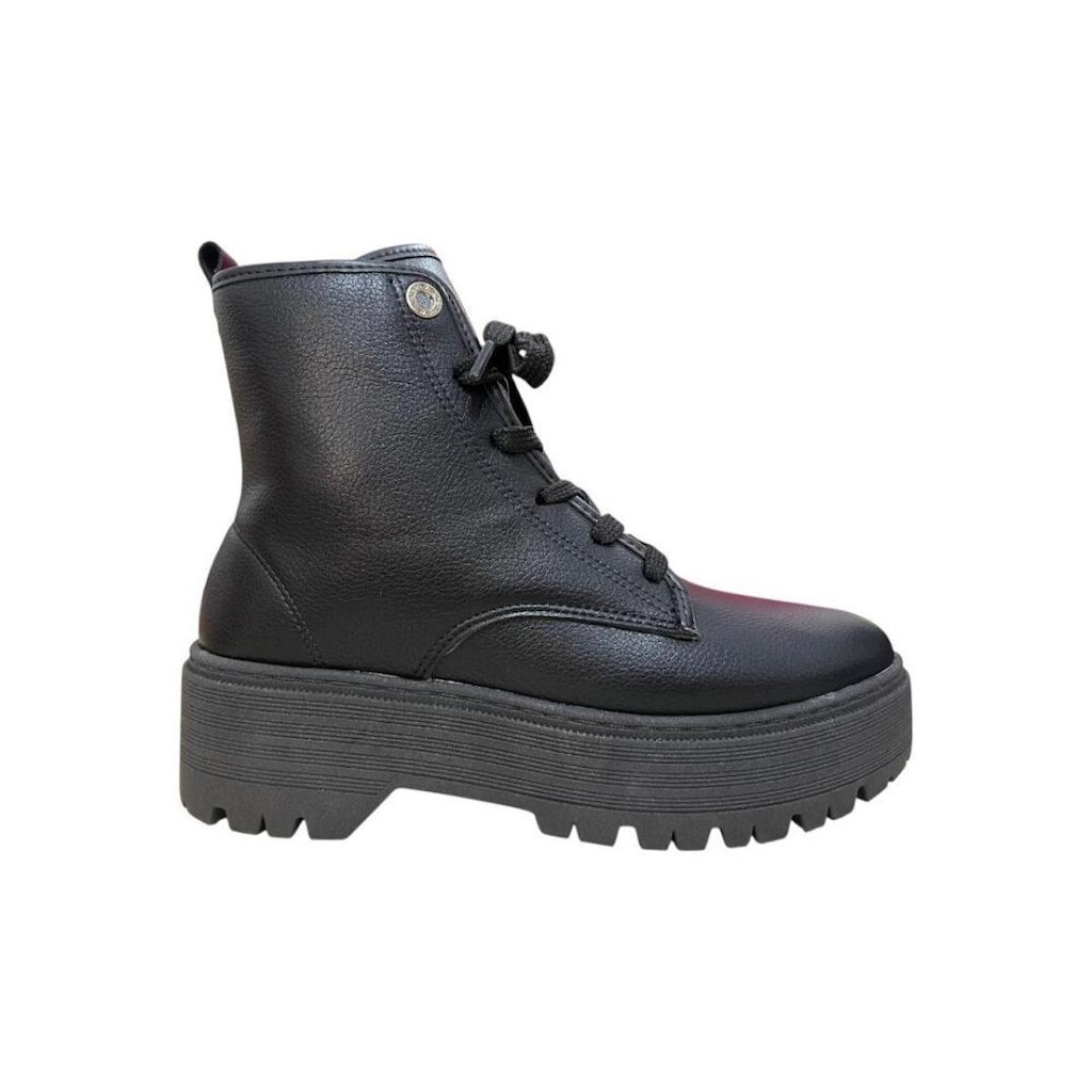 bota coturno feminino moleca cano alto preto