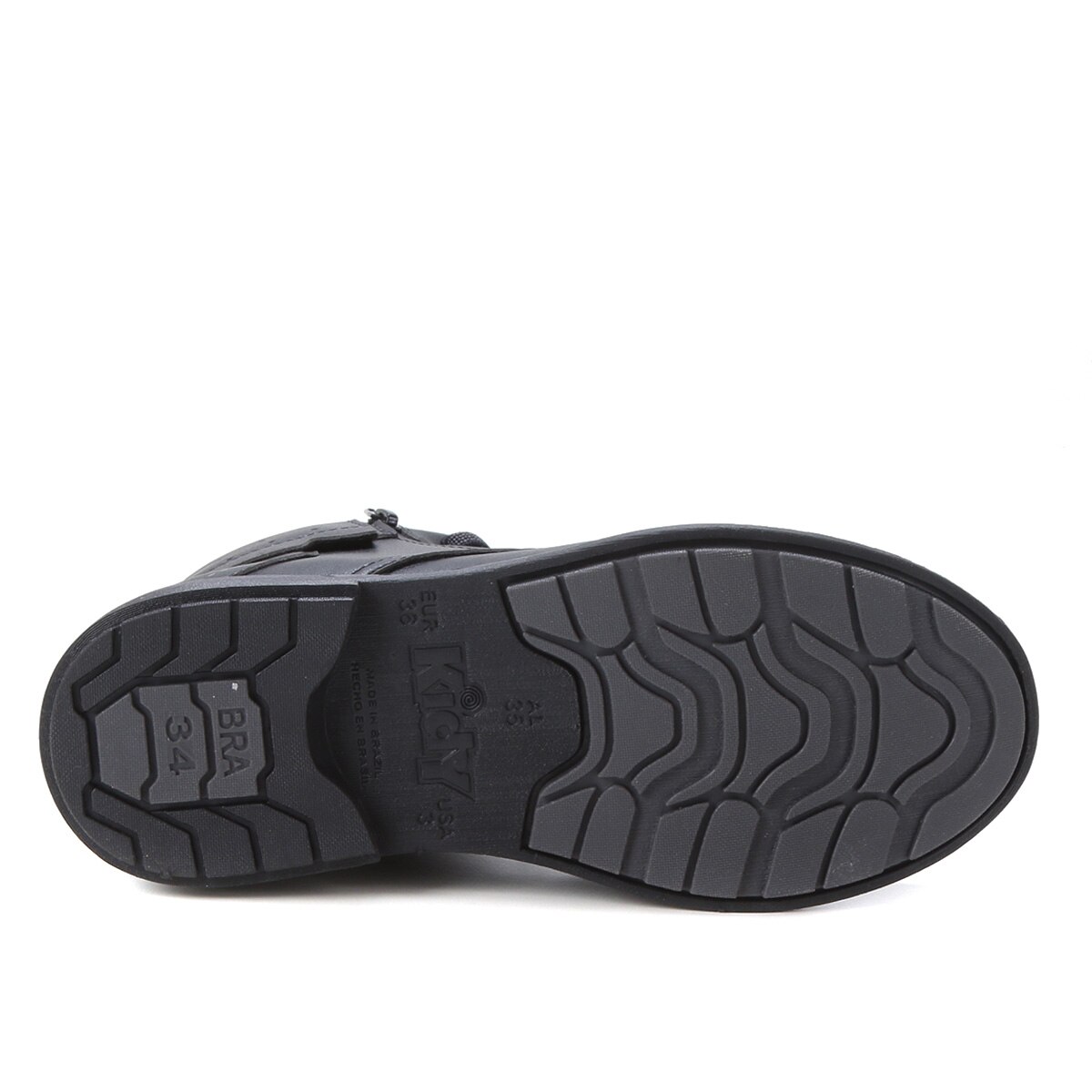 Bota Coturno Infantil Kidy Zíper Lateral Masculina - Preto | Netshoes