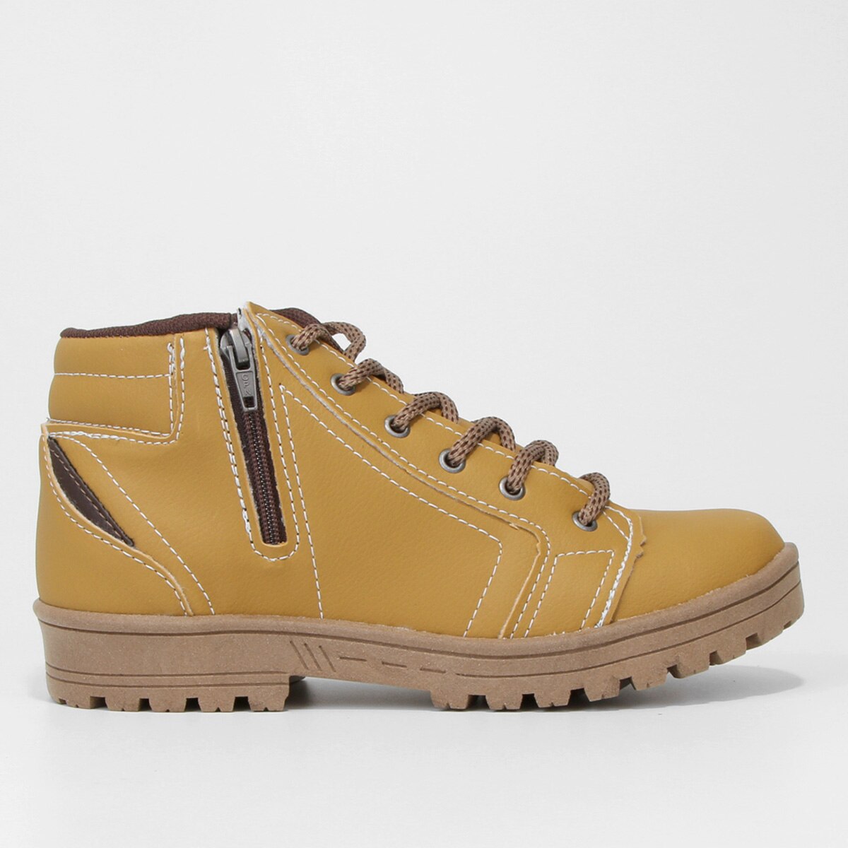 Bota Coturno Infantil Kurz Menino - Amarelo | Netshoes