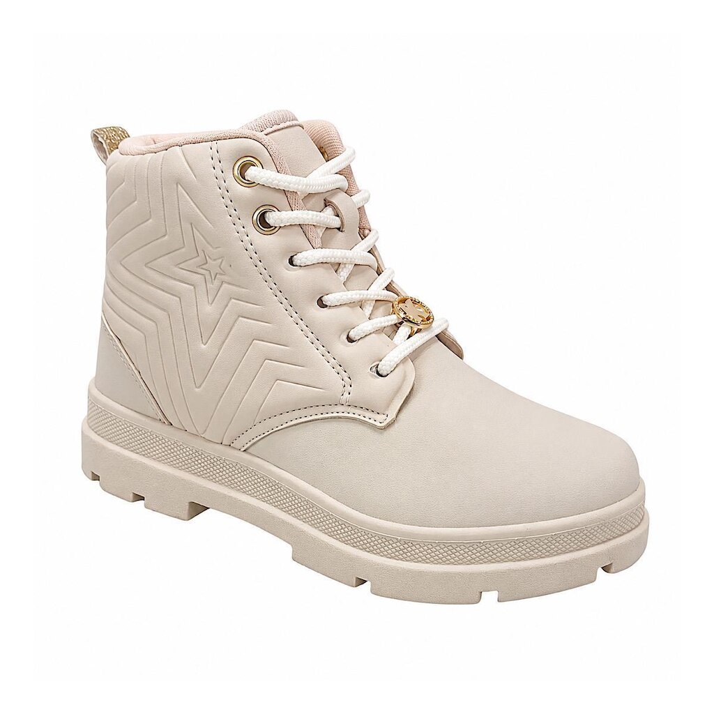 Bota Coturno Kidy Style Infantil 3630042 Marfim