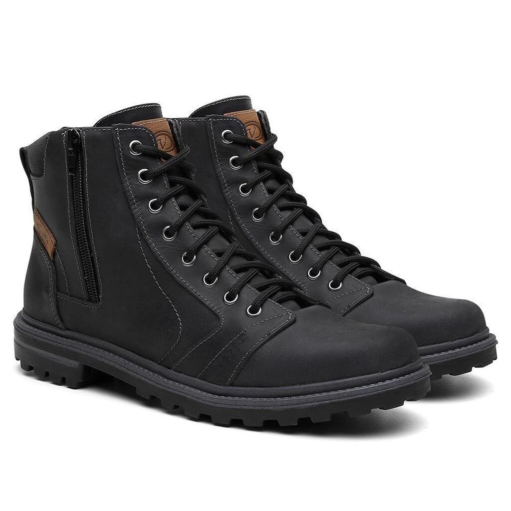 Bota Coturno Masculina Couro Venetto