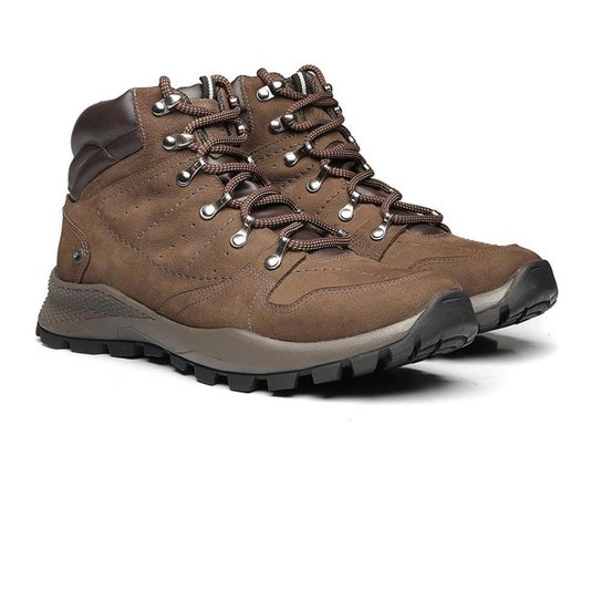Bota Coturno Masculina Venetto Adventure Cadarço Conforto - Marrom Menor preço em Bota Coturno Masculina Venetto Adventure Cadarço Conforto - Marrom