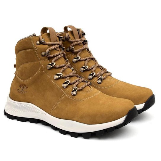 Bota Coturno Masculina Venetto Adventure Cano Médio Conforto - Mostarda Menor preço em Bota Coturno Masculina Venetto Adventure Cano Médio Conforto - Mostarda