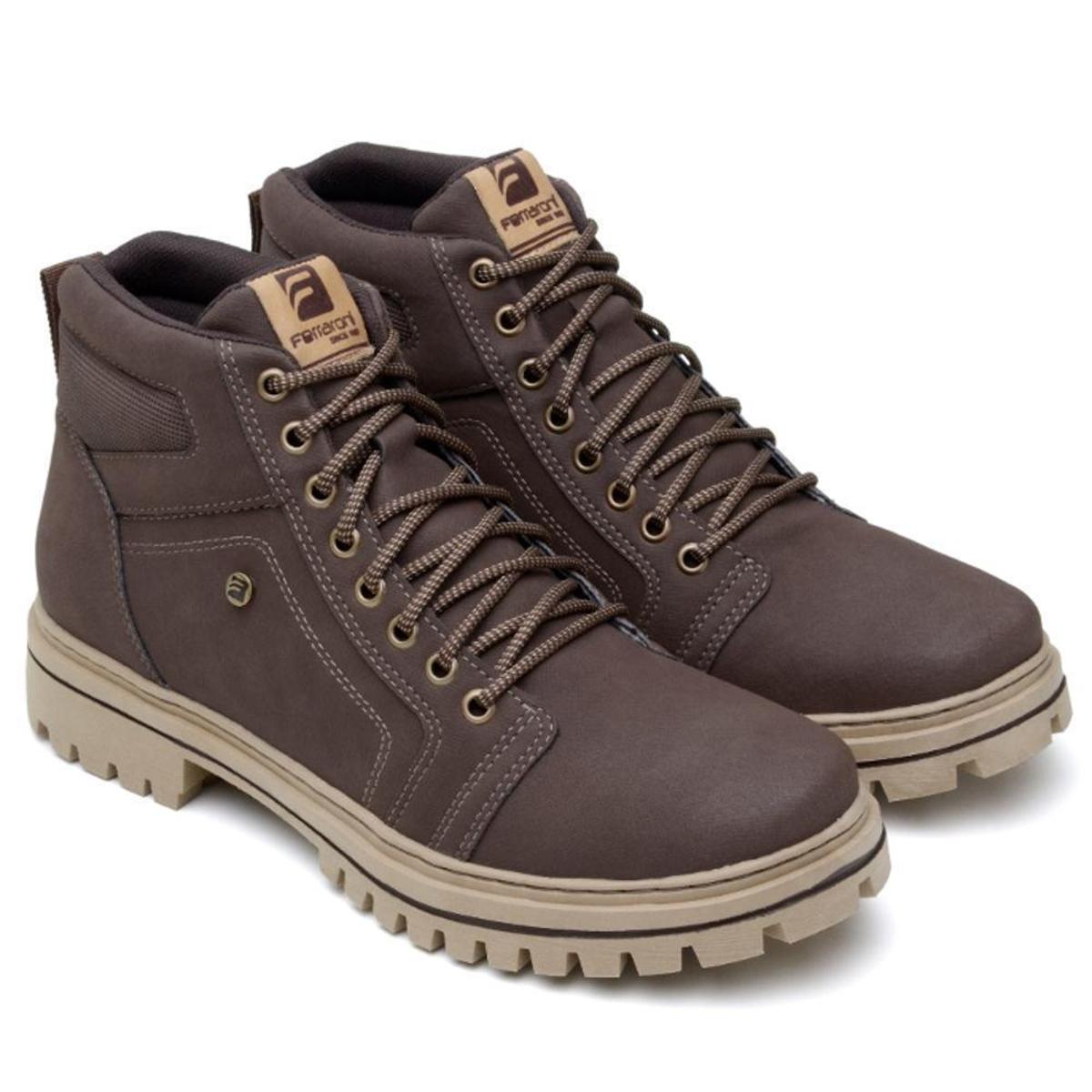 Bota Coturno Masculino Casual Solado Tratorado Macio e Confortável Menor preço em Bota Coturno Masculino Casual Solado Tratorado Macio e Confortável