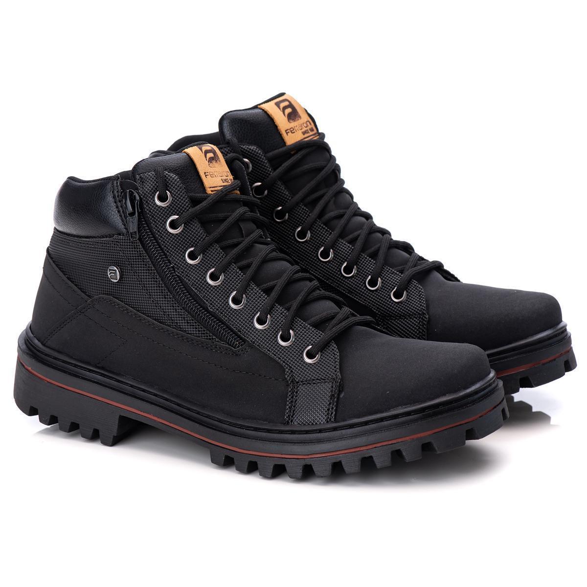 Bota Coturno Masculino Casual Solado Tratorado Macio e Confortável Menor preço em Bota Coturno Masculino Casual Solado Tratorado Macio e Confortável