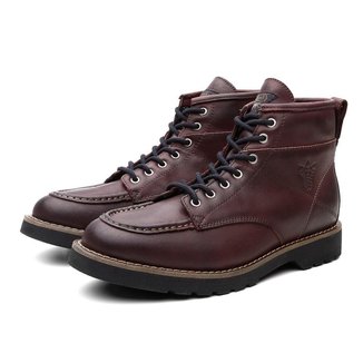 Bota Coturno Masculino Moscou Couro Cano Medio Black Boots