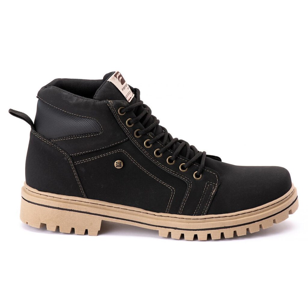 Bota Coturno Masculino Solado Resistente Cano Médio Confortável