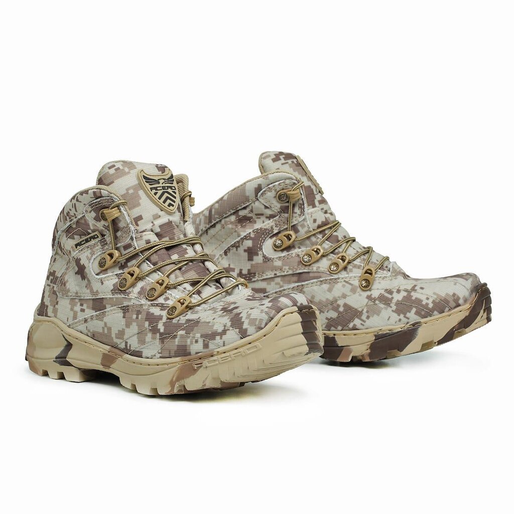 BOTA COTURNO MILITAR ACERO RIPSTOP MID DIGITAL DESERT