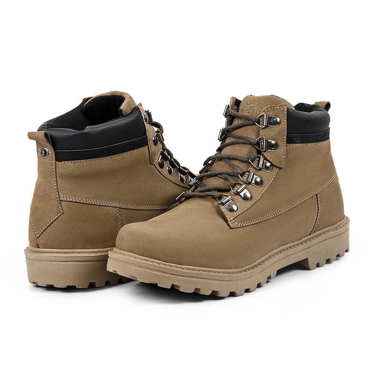 Bota Coturno Militar Masculino Sola Tratorada Couro Legitimo Trabalho Dia a Dia Confortável Menor preço em Bota Coturno Militar Masculino Sola Tratorada Couro Legitimo Trabalho Dia a Dia Confortável