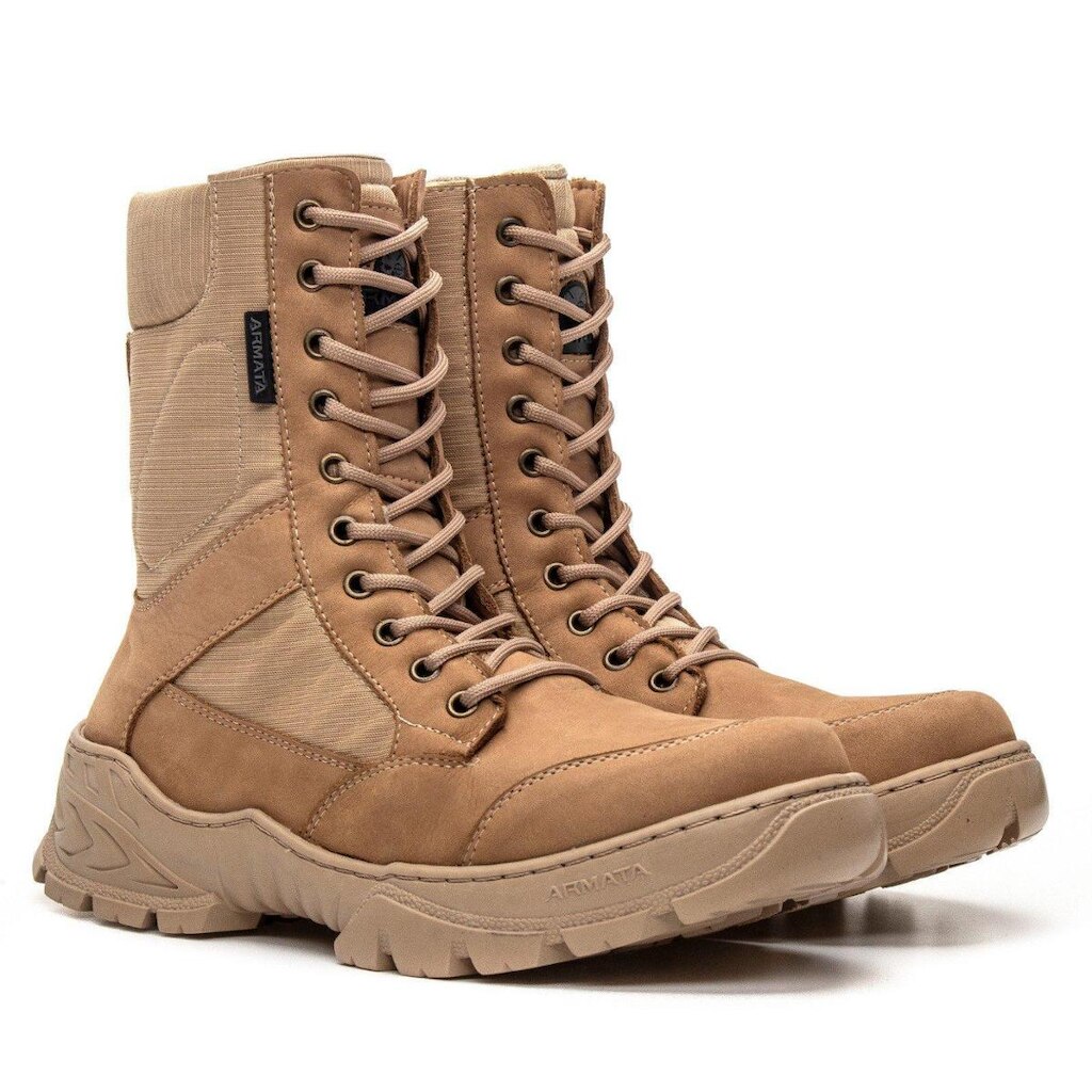 Bota Coturno Militar Tática Adventure Couro Leopard Armata