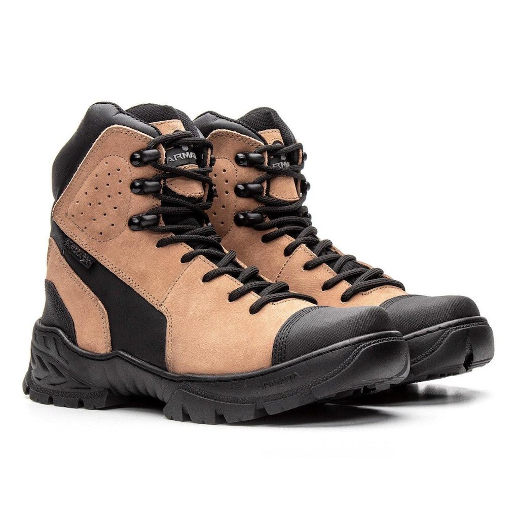 Bota Coturno Militar Tática Segurança Couro Troller Armata