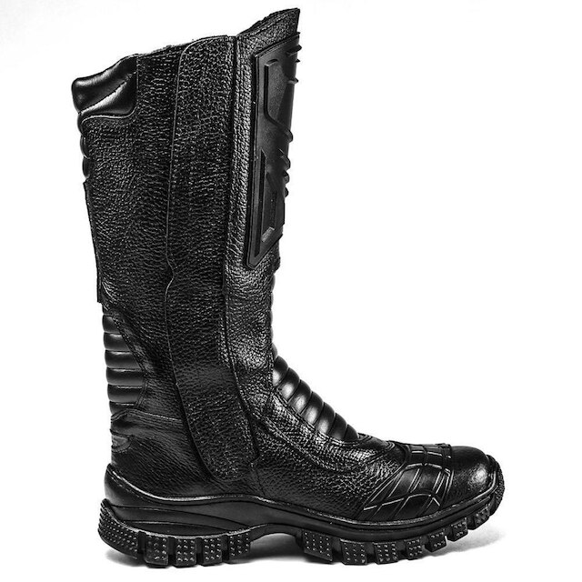 Bota Coturno Militar Tático Cano Alto Masculino Couro Legitimo