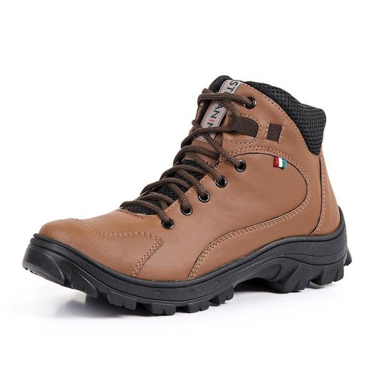Bota Coturno Tênis Adventure Masculino Trilhas Ou Dia a Dia - Caramelo Menor preço em Bota Coturno Tênis Adventure Masculino Trilhas Ou Dia a Dia - Caramelo