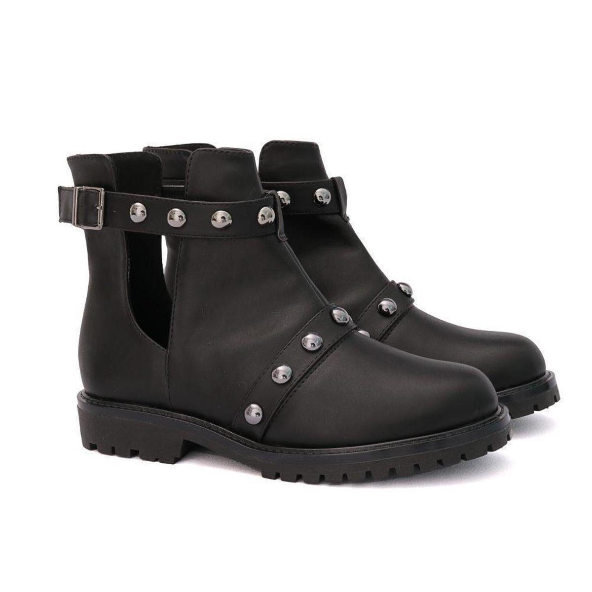 coturno tratorado feminino preto