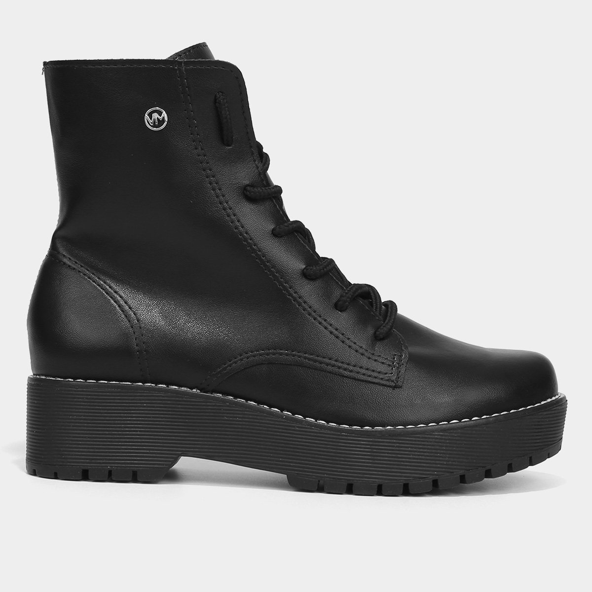 Bota Coturno Via Marte Cano Médio Feminina Menor preço em Bota Coturno Via Marte Cano Médio Feminina