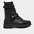 Bota Coturno Vizzano Fivelas Cano Médio Feminina - Preto