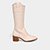 Bota Country Beira Rio Cano Alto Feminina - Bege Claro