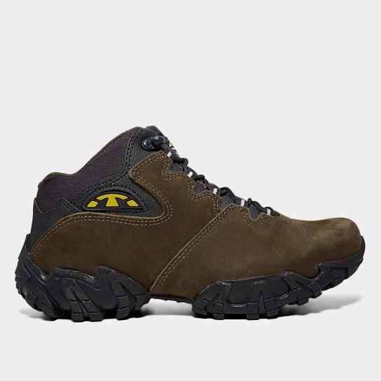 Bota Couro Bull Terrier Bruce Masculina - Chumbo Menor preço em Bota Couro Bull Terrier Bruce Masculina - Chumbo