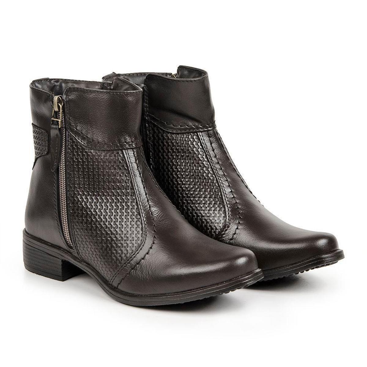 Bota Couro CalçadoNet Legítimo Feminina | Netshoes
