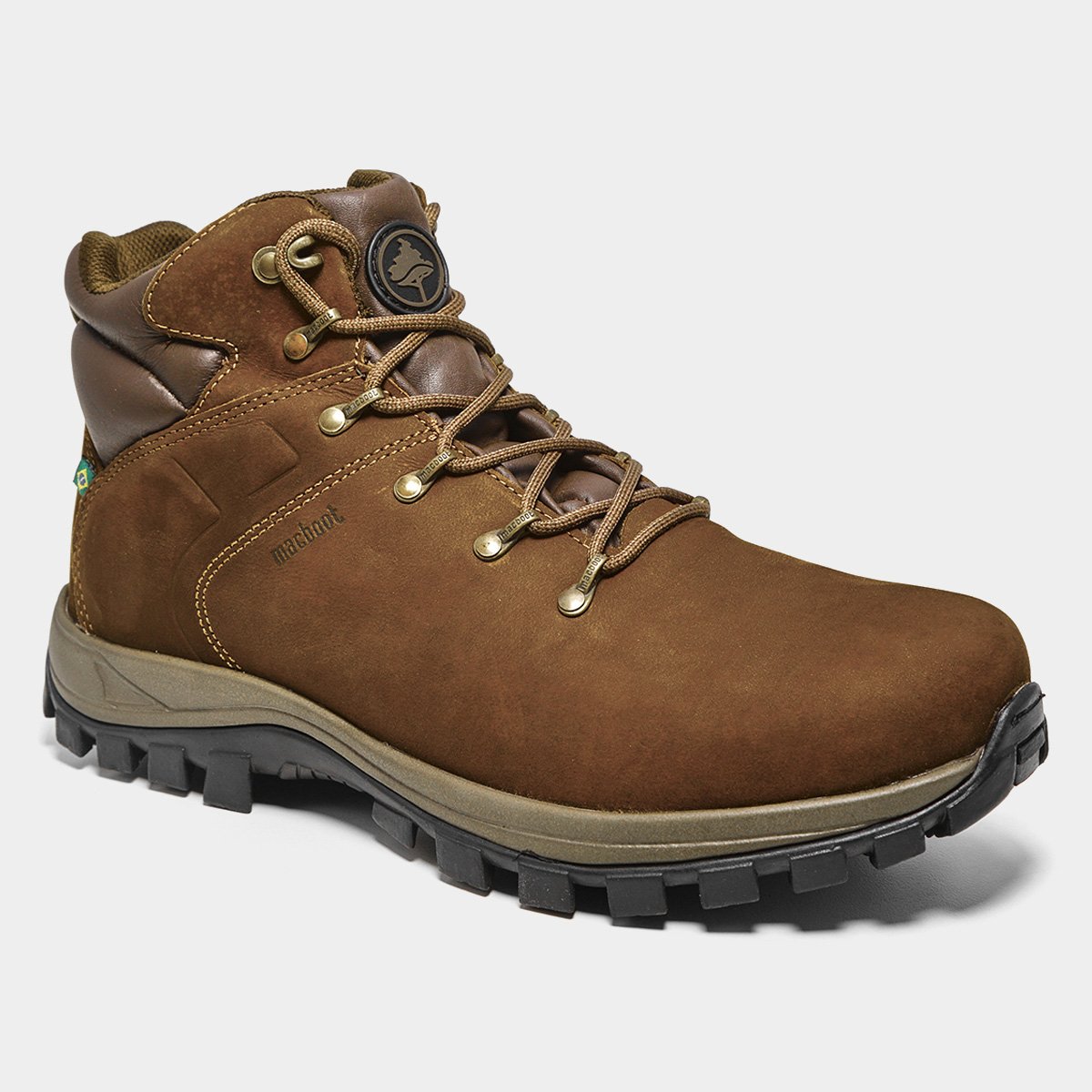 Bota Couro Cano Alto Macboot Castanheira  Masculina - 1
