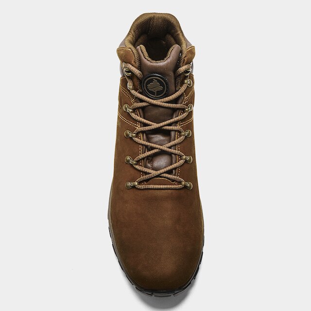 Bota Couro Cano Alto Macboot Castanheira  Masculina