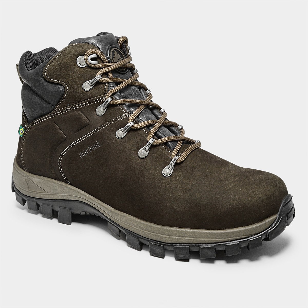 Bota Couro Cano Alto Macboot Castanheira  Masculina - 1