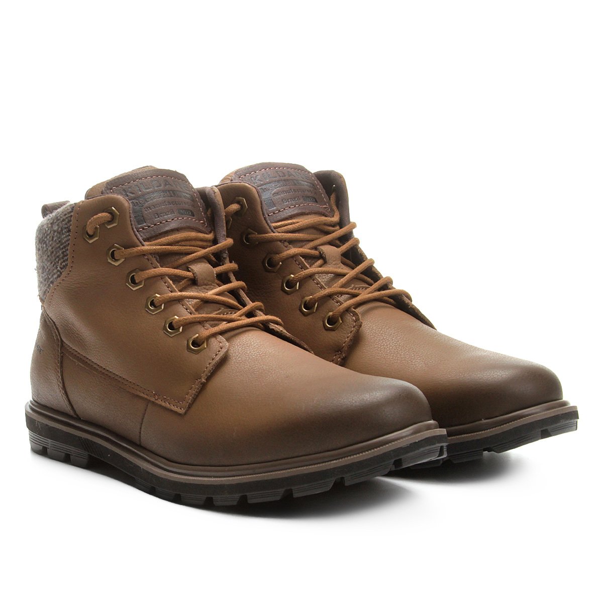 bota couro cano curto kildare filey