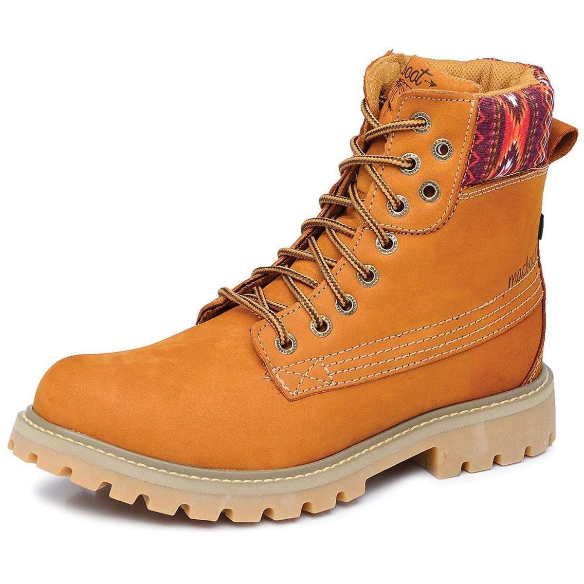 bota cano curto mostarda